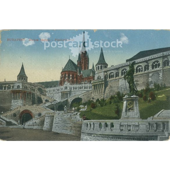 1927 – Budapest. Fisherman’s bastion. Colored photo sheet, postcard. (2791016)