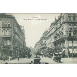   1910 – Budapest. Kossuth Lajos street. Photo sheet, postcard. (2791027)