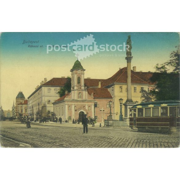 1910 – Budapest. Rákóczi út. Colored photo sheet, postcard. (2791028)