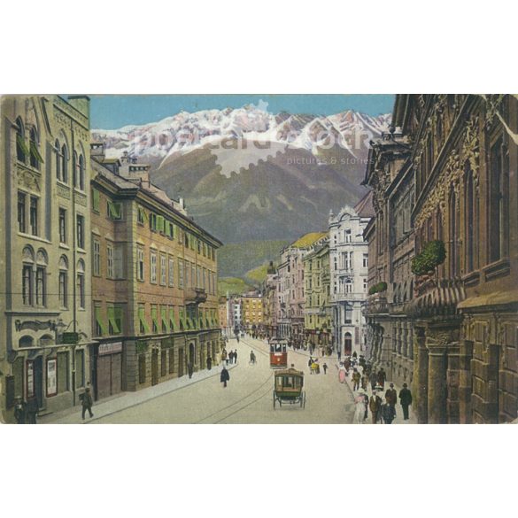 1938 – Mária Terézia Street. Innsbruck. Colored photo sheet, postcard. (2791031)