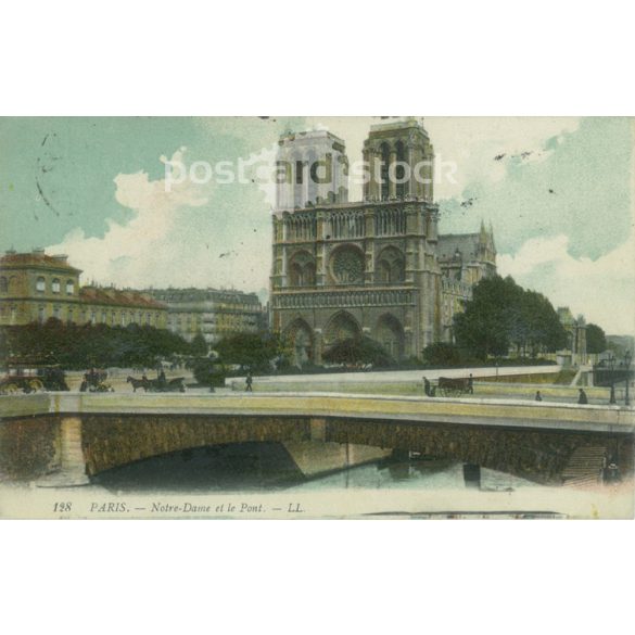 1911 – Paris. Notre Dame. Colored photo sheet, postcard. (2791037)