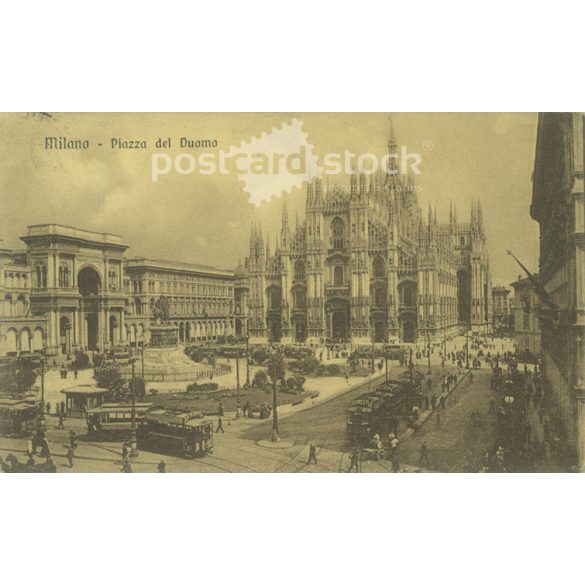 1912 – Milan. Piazza del Duomo. Photo sheet, postcard. (2791050)