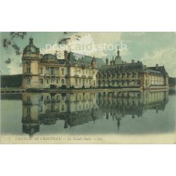   1914 – Chateau de Chantilly is a historic castle. Colored photo sheet, postcard. (2791055)