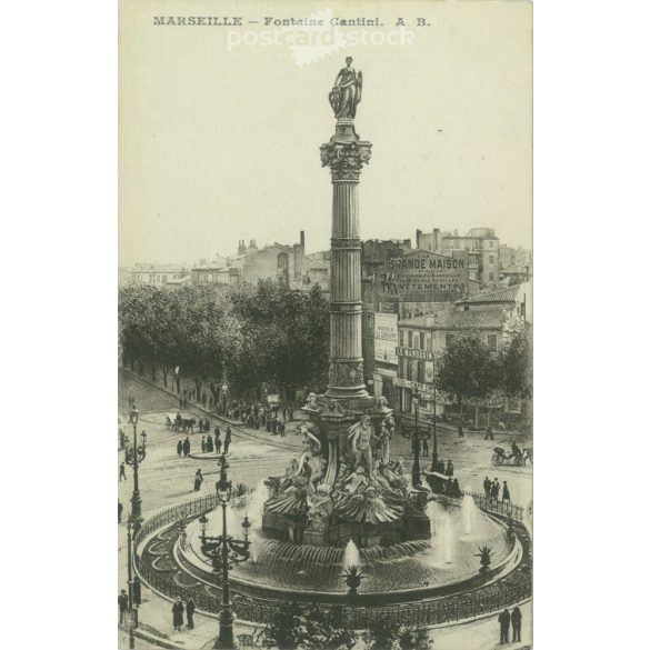 Marseilles. Place Castellane. Photo sheet, postcard. (2791067)