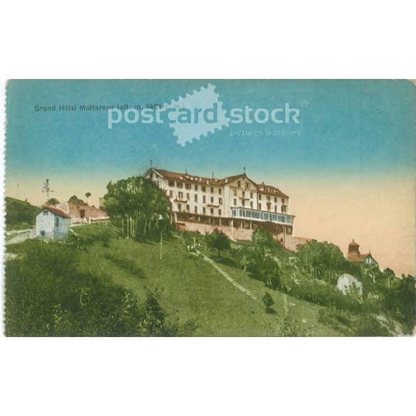 Grand Hotel Mottarone. Colored photo sheet, postcard. (2791090)