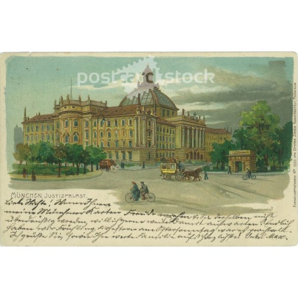 1900 – Munich. Palace of Justice. Lithographed postcard. (2791149)