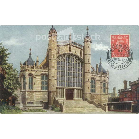 1949 – St. George’s Chapel. Windsor Castle.  Colored photo sheet, postcard. (2791166)