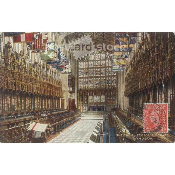 1949 – The choir St George’s Chapel. Windsor. Colored photo sheet, postcard. (2791169)