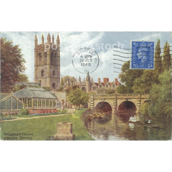 1949 – Magdalen College Bridge. Oxford. Colored photo sheet, postcard. (2791170)