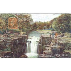   1949 – Waterfall, Jesmond Dene Park, Newcastle-upon-Tyne. Colored photo sheet, postcard. (2791173)