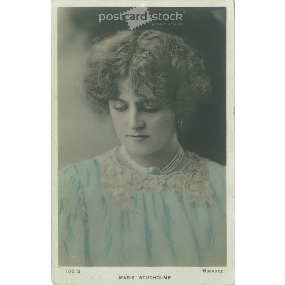 1904 – Miss Marie Studholme actress. Colored photo sheet, postcard. (2791186)