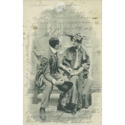 1905 – Romantic postcard, photo sheet. (2791199)