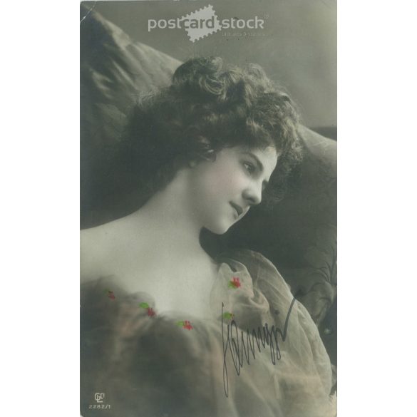 1911 – Romantic postcard. Colored photo sheet. (2791210)