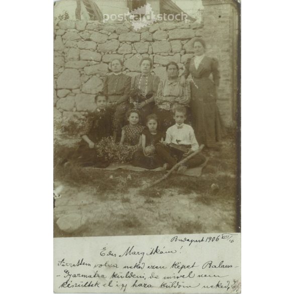 1906 – Family group photo. Photo sheet, postcard. (2791227)