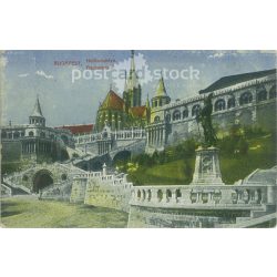   1917 – Budapest. Fisherman’s bastion. Colored photo sheet, postcard. (2791229)