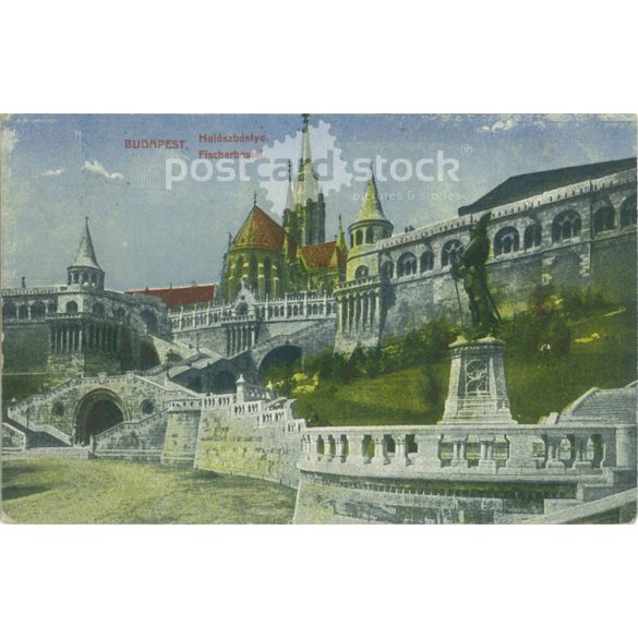 1917 – Budapest. Fisherman’s bastion. Colored photo sheet, postcard. (2791229)