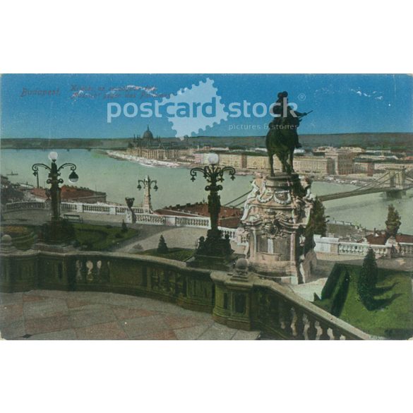 Budapest. View of the Parliament. Colored photo sheet, postcard. (2791231)