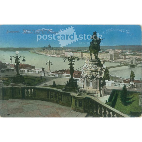 Budapest. View of the Parliament. Colored photo sheet, postcard. (2791236)