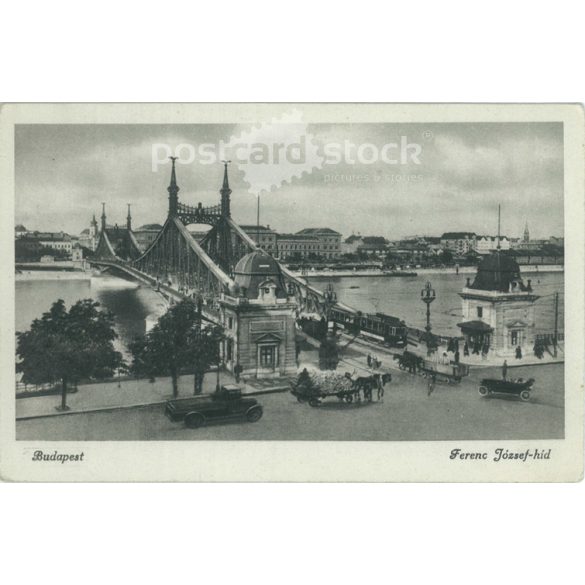 1925 – Budapest. Ferencz József Bridge. Today: Szabadság híd (Bridge of Freedom) Photo sheet, postcard. (2791247)