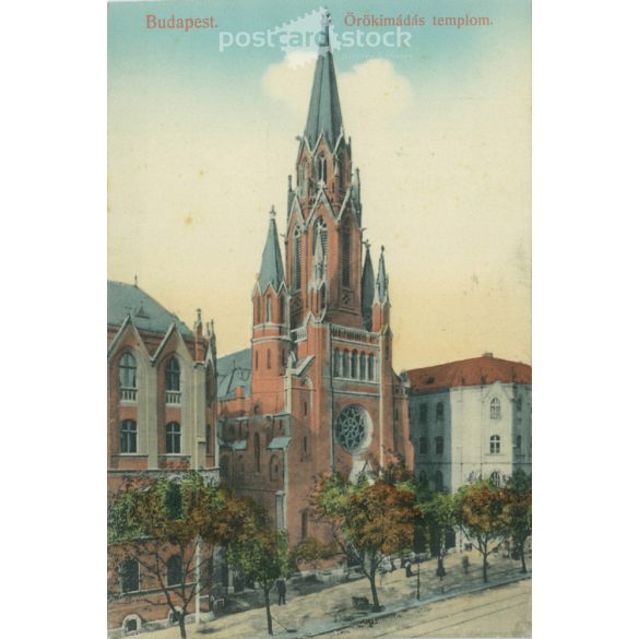 Budapest. Örökimádság Church. (The Church of Eternal Prayer) Colored photo sheet, postcard. (2791259)