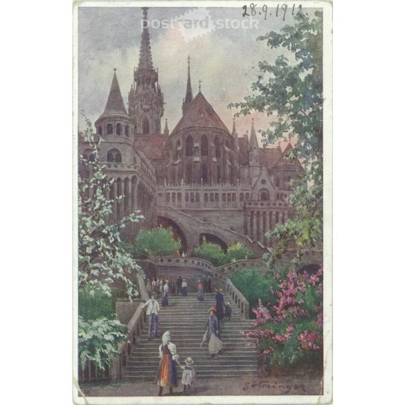 1912 – Budapest. Fisherman’s bastion. Postcard. (2791260)