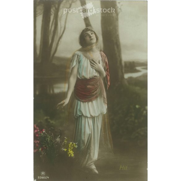 1917 – Romantic postcard. Colored photo sheet. (2791275)