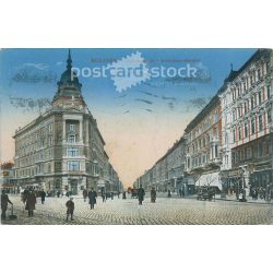   1915 – Budapest. Andrassy Street. Colored photo sheet, postcard. (2791287)