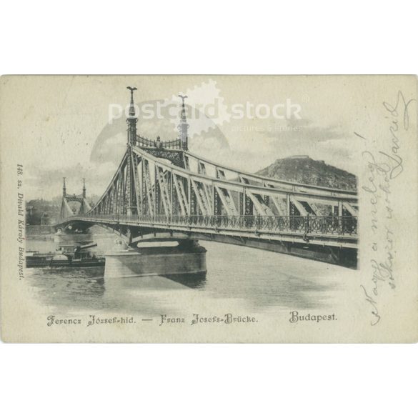 1901? – Budapest. Ferencz József Bridge. Today: Szabadság híd (Bridge of Freedom). Photo sheet, postcard. (2791320)