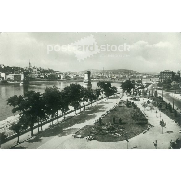 Budapest. Chain Bridge. Photo sheet, postcard. (2791325)