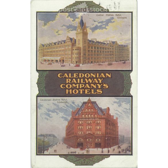 1914 – Hotels of the Caledonian Railway Company. Glasgow, Edinburgh. Postcard. (2791339)