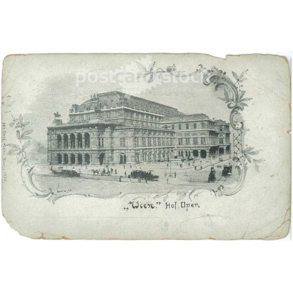 1898 – Vienna State Opera. With 1936 stamp. Photo sheet, postcard. (2791362)