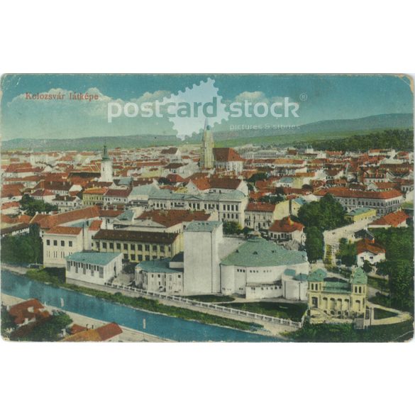 View of Cluj-Napoca. Colored photo sheet, postcard. (2791364)