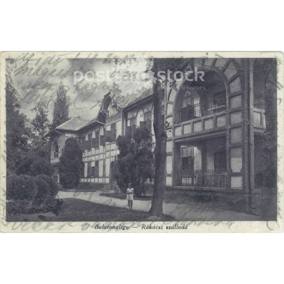 1930– Balatonaliga. Hotel Rákóczi. Photo sheet, postcard. (2791367)