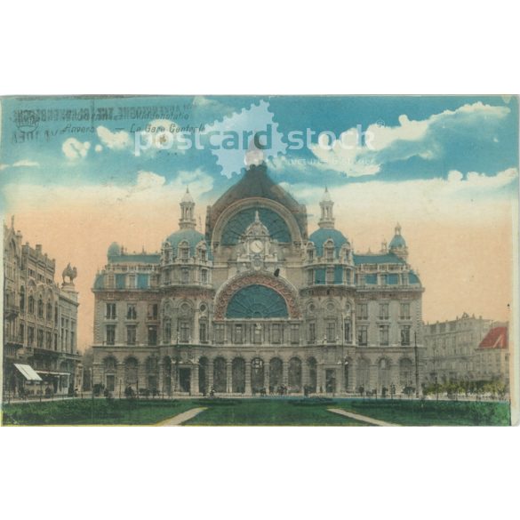 1933 – Antwerp-Centraal Central Station. Colored photo sheet, postcard. (2791372)