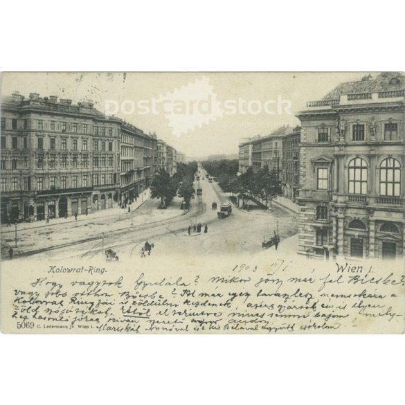 1903 – Kolowrat Boulevard in Vienna. Photo sheet, postcard. (2791424)