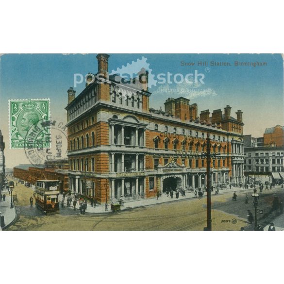 1923 – Snow Hill Railway Station, Birmingham. Colored photo sheet, postcard. (2791461)