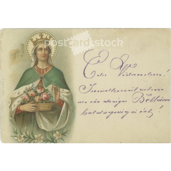 1933 – Religious themed postcard. Embossed, colored graphics. (2791466)