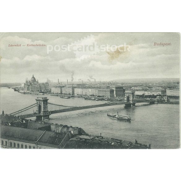 1904 – Chain Bridge. Budapest. Photo sheet, postcard. (2791469)