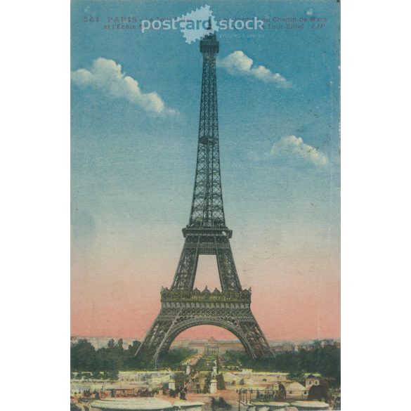 1913 – Eiffel Tower. Paris. Colored photo sheet, postcard. (2791470)