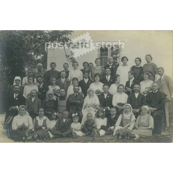 1924 – Wedding photo. Hungary. Photo sheet, postcard. (2791473)