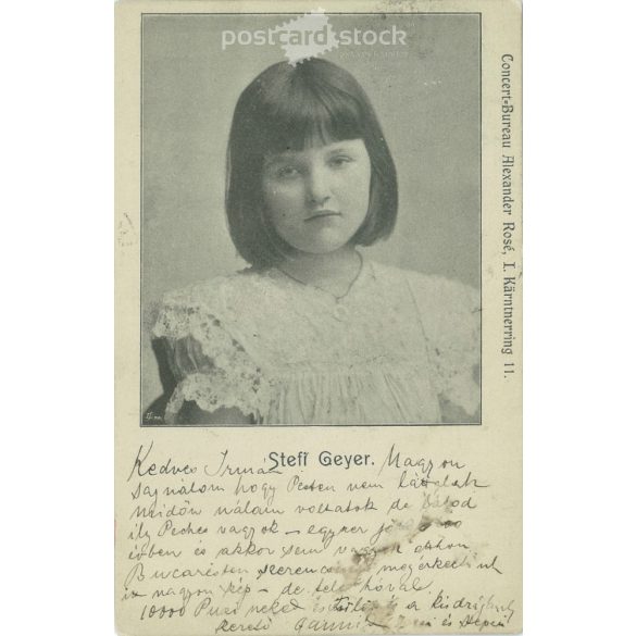 1901 – Violinist Stefi Geyer. Violin teacher at the Zurich Conservatory. Photo sheet, postcard. (2791491)