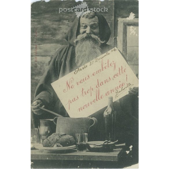 1904 – Merry New Year’s greetings. Photo sheet, postcard. (2791511)