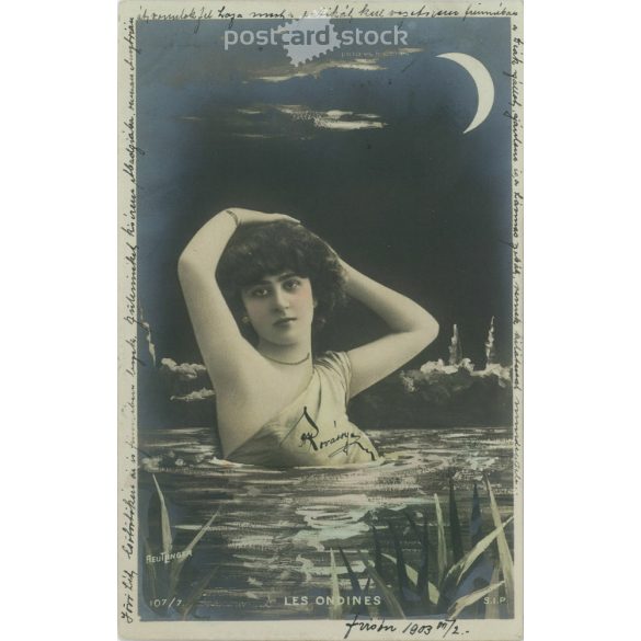 1903 – Romantic postcard. Colored photo sheet. (2791530)