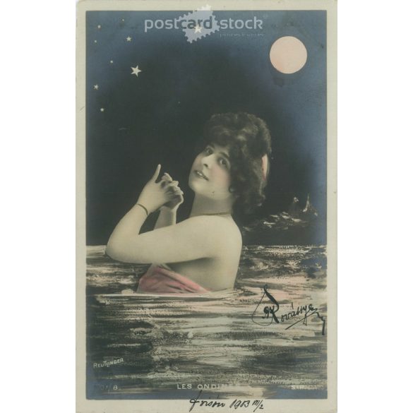 1903 – Romantic postcard. Colored photo sheet. (2791531)