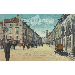   1920 – Dubrovnik. Main Street. Colored photo sheet, postcard. (2791567)