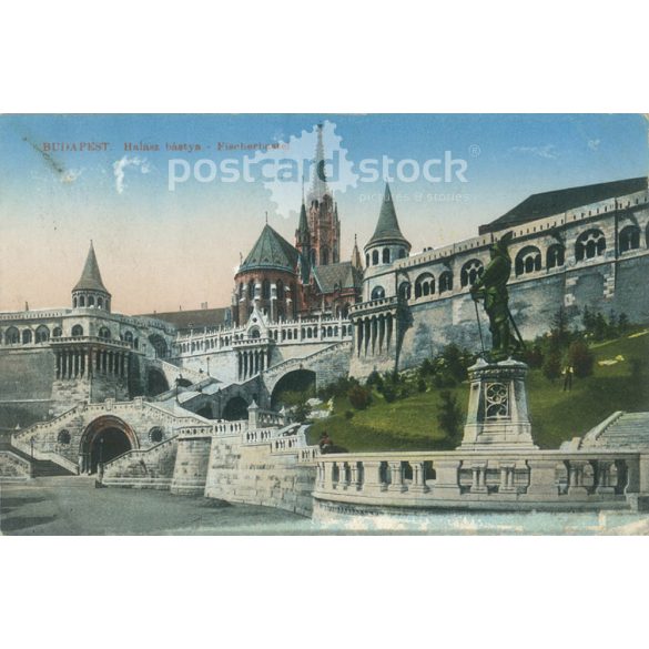 1915 – Budapest. Fisherman’s bastion. Colored photo sheet, postcard. (2791572)