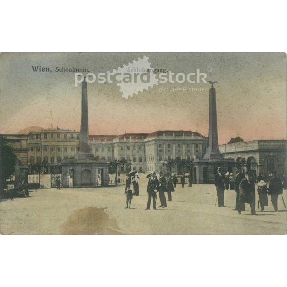 1916 – Vienna. Schönbrunn. Colored photo sheet, postcard. (2791574)