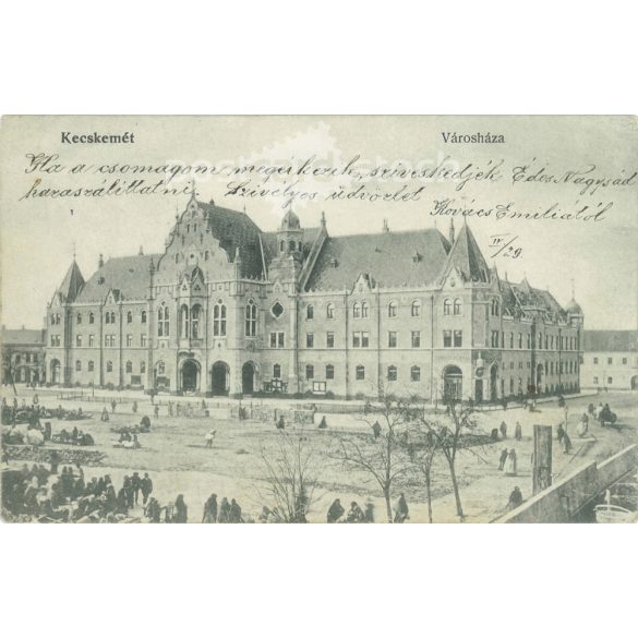 1905 – Kecskemét. City Hall. Black and white photo sheet, postcard. (2791607)