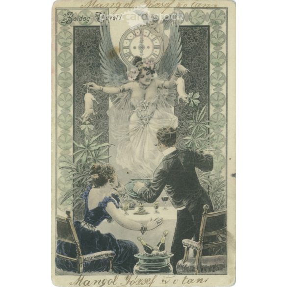 1909 – New Year’s greetings. Greeting card. (2791610)