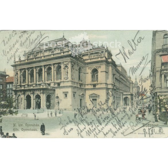 1903 – Budapest. Opera House. Colored photo sheet, postcard. (2791618)